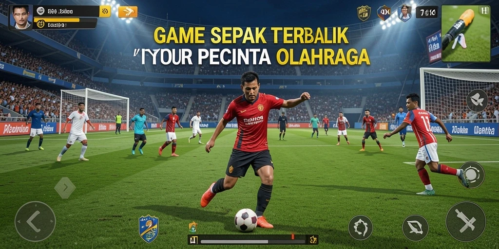 Screenshot <strong>73K</strong> menampilkan gameplay sepak bola yang seru dan mendebarkan.