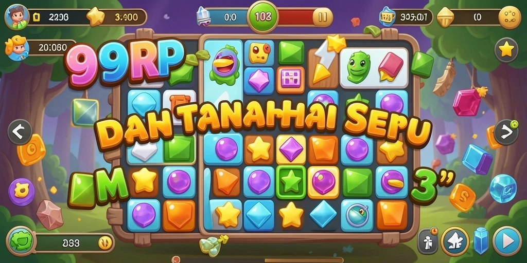 Gameplay seru dan menantang dalam 99RP Match-3.