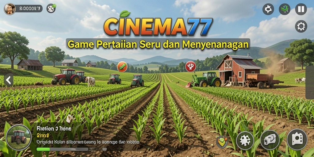Tampilan menarik dari gameplay CINEMA77 saat bertani.
