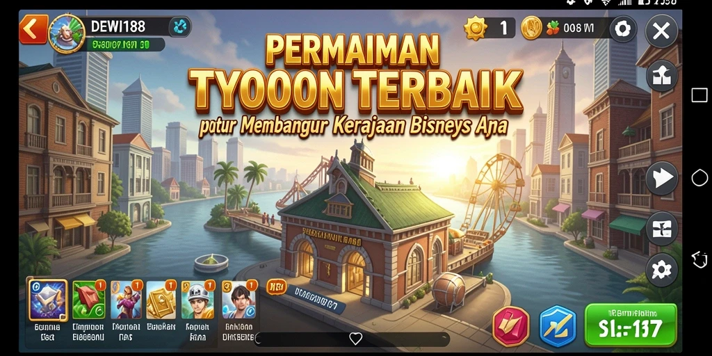 Gameplay menarik DEWI188 dengan elemen Tycoon yang mendalam.