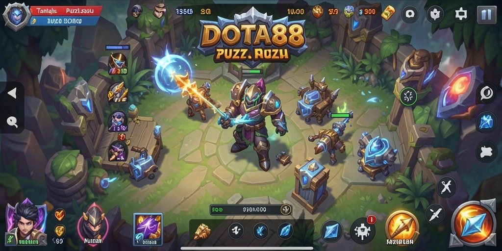 Tampilan gameplay DOTA88 yang menantang dan menarik.