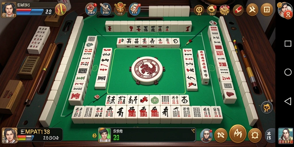 Screenshot gameplay <strong>EMPATI138</strong> menampilkan tantangan Mahjong yang seru.