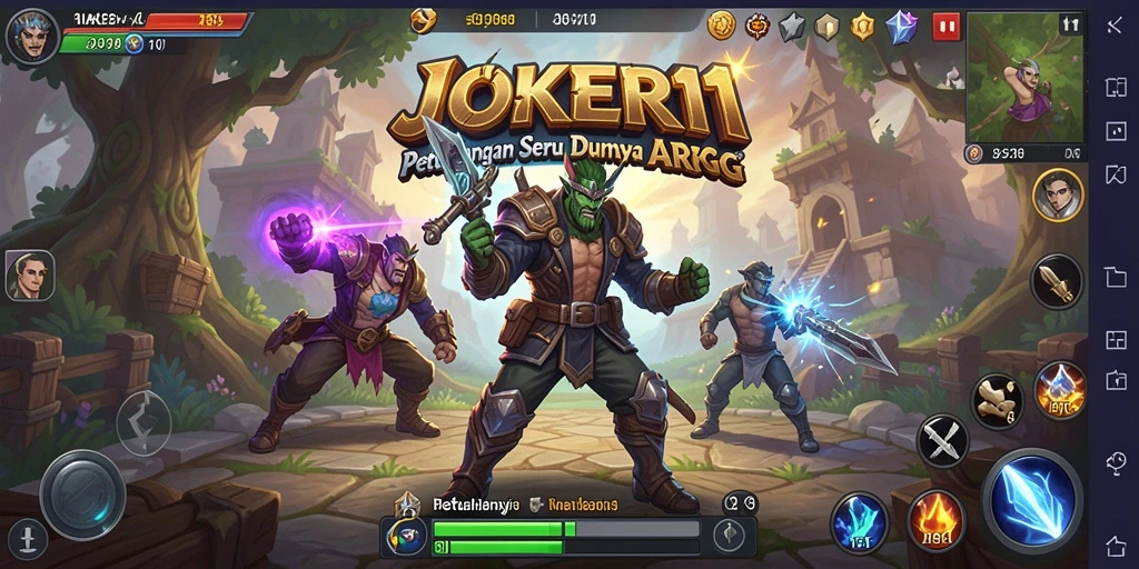 Tampilan gameplay JOKER11 dalam petualangan ARPG yang mendebarkan.
