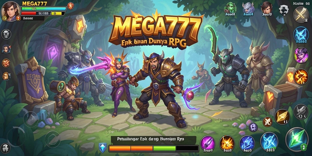 Tampilan gameplay seru dan dinamis di MEGA777.