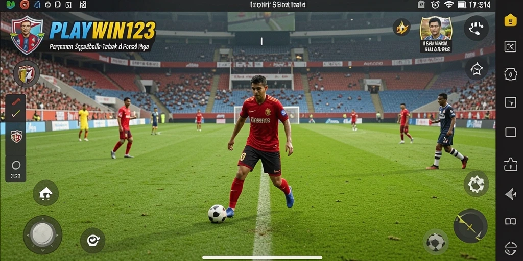 Gameplay seru dan menegangkan dari PLAYWIN123 yang penuh aksi sepak bola.
