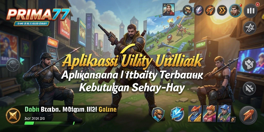 Tampilan utama PRIMA77 yang menunjukkan berbagai fitur Utility.