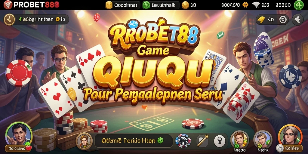 Tampilan gameplay seru dalam PROBET88 saat bermain QiuQiu.