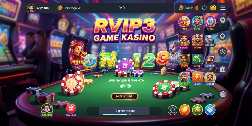 Tampilan gameplay menarik di RVIP3 yang memikat para pemain Kasino.