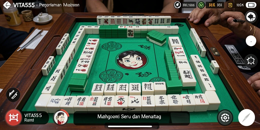 Tampilan gameplay Mahjong yang menarik pada VITA555.