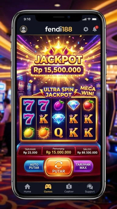 Tampilan aplikasi fendi188 yang sederhana dan menarik.